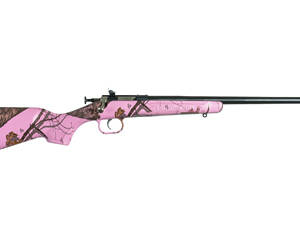 Keystone Sporting Arms, Crickett, Generation 2, Bolt Action Rifle, Single Shot, Compact, 22 LR, 16.125" Barrel, Matte Blued Finish, Mossy Oak Pink Blaze Synthetic Stock, Adjustable Sights, Right Hand