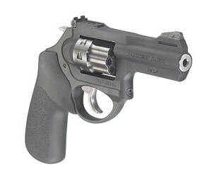 Ruger, LCRx, Double Action, Revolver, Small Frame, 22LR, 3" Barrel, Aluminum, Matte Finish, Black, Hogue Tamer Monogrip, Adjustable Black Blade Rear & Ramp Front Sight, 8 Rounds