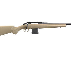 Ruger, American Ranch Rifle, Bolt-Action, 556NATO/223Rem, 16.1" Threaded Barrel, Matte Black Finish, Flat Dark Earth Composite Stock, 10Rd AR Style Magazine