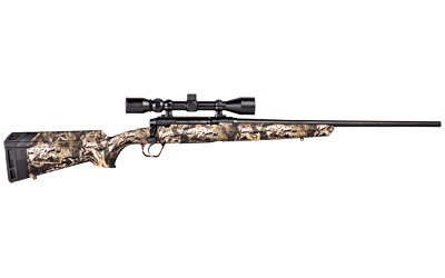 Savage, Axis XP Camo, Bolt Action Rifle, 400 Legend, 20" Barrel, Matte Finish, Black, Mossy Oak Break-Up Country Polymer Stock, Detachable Box Magazine, Includes Weaver 3-9x40 Scope, 3 Rounds, Right Hand