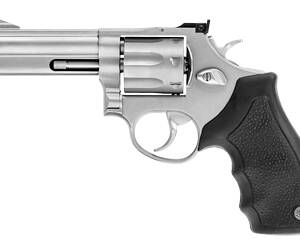 Taurus, Model 66, Double Action, Metal Frame Revolver, Medium Frame, 357 Magnum, 4" Barrel, Stainless Steel, Matte Finish, Silver, Rubber Grips, Adjustable Sights, 7 Rounds