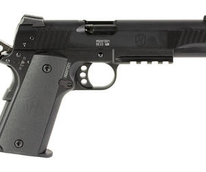Walther, Forge H1 1911, Single Action Only, Semi-automatic, Metal Frame Pistol, Full Size, 22LR, 5" Threaded Barrel, Cerakote Finish, Black, Adjustable Sights, Manual Safety, 12 Rounds, 2 Magazines
